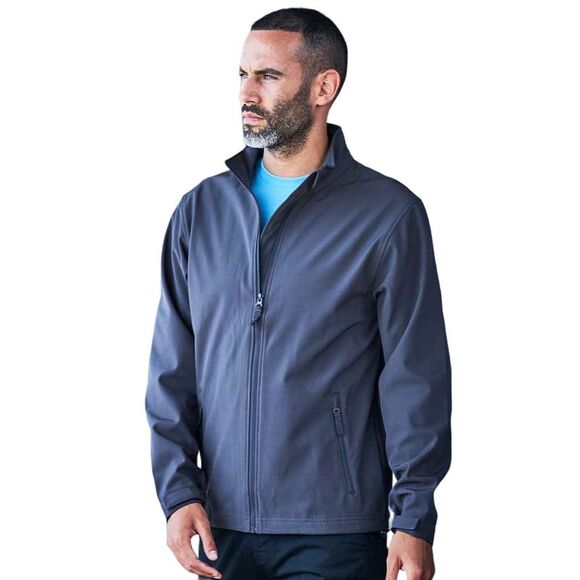 PRO RTX Mens Double Layered Soft Shell Jacket / Navy - Picture 3 of 3